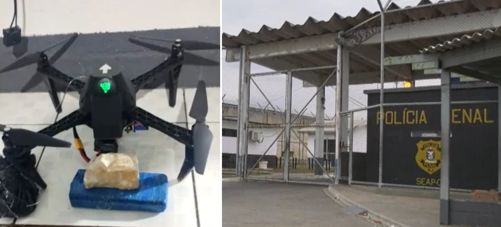 policia-intercepta-drone-que-tentava-entrar-em-presidio-de-campos-com-drogas