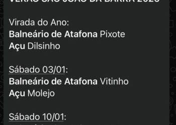 Dilsinho, Pixote, Simone Mendes…? Saiba se procede a suposta lista com shows do verão em São João da Barra