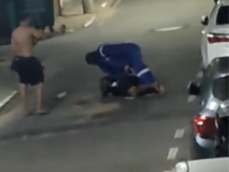 PM de folga prende homem armado que estaria ameaçando pessoas durante concentração de bloco em SJB