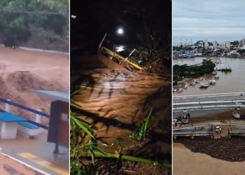 Tempestade causa transbordamento de rio, quedas de pontes e deslizamentos na Região Serrana de Macaé