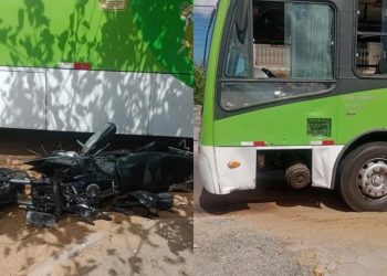 Motociclista é socorrido em estado grave após acidente com ônibus em Guarus