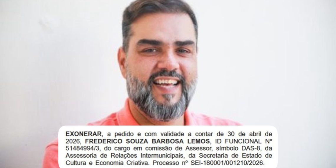 Frederico Barbosa Lemos, ex-prefeito de SFI, é um dos exonerados de Ricardo Couto e recebia salário superior a R$ 8 mil