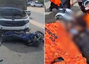 Morre no HFM motociclista vítima de grave acidente com carro na ‘Curva de Donana’, em Campos