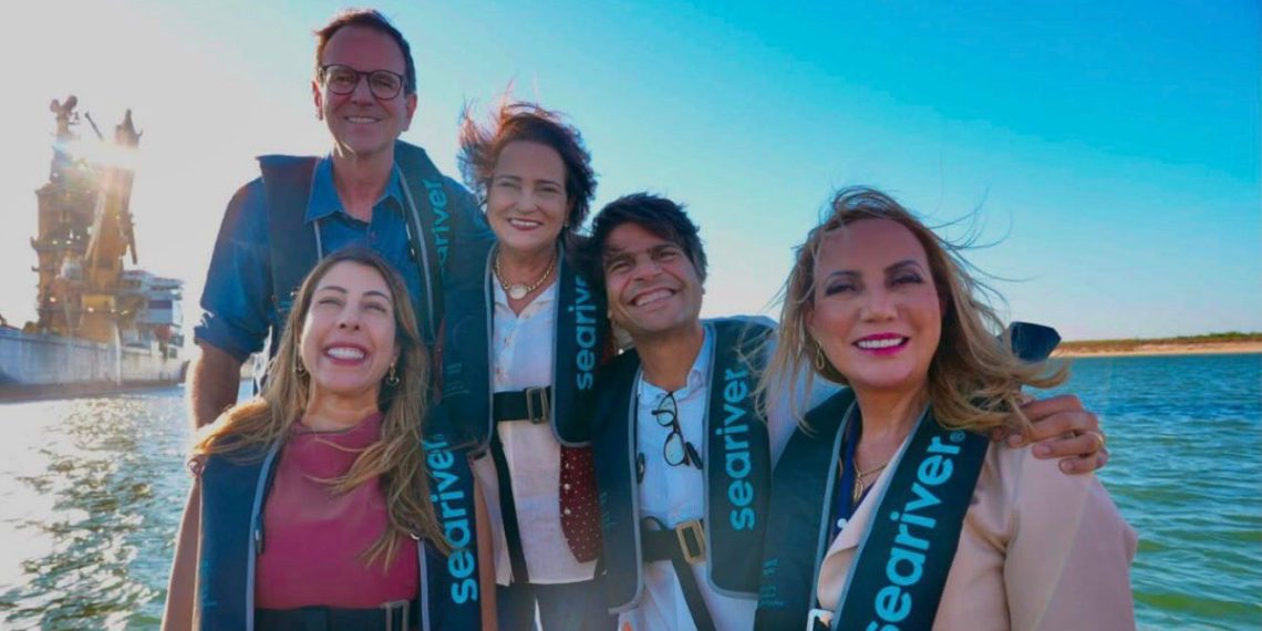 Ao lado de Carla Machado, Eduardo Paes visita Porto do Açu e destaca potencial para o desenvolvimento do Estado