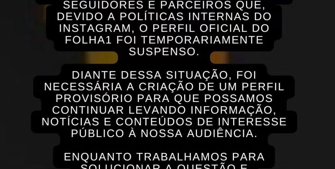 Após instabilidade, Folha da Manhã abre novo perfil no Instagram