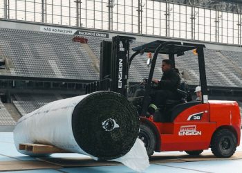 Athletico atualiza obras do novo gramado sintético da Arena da Baixada