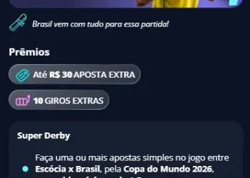 Brasil x Escócia: Novibet paga R$30 em aposta extra para quem apostar R$60 na partida