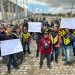 Motoboys e mototaxistas fazem manifestação por mais segurança e melhores condições de trabalho em Campos