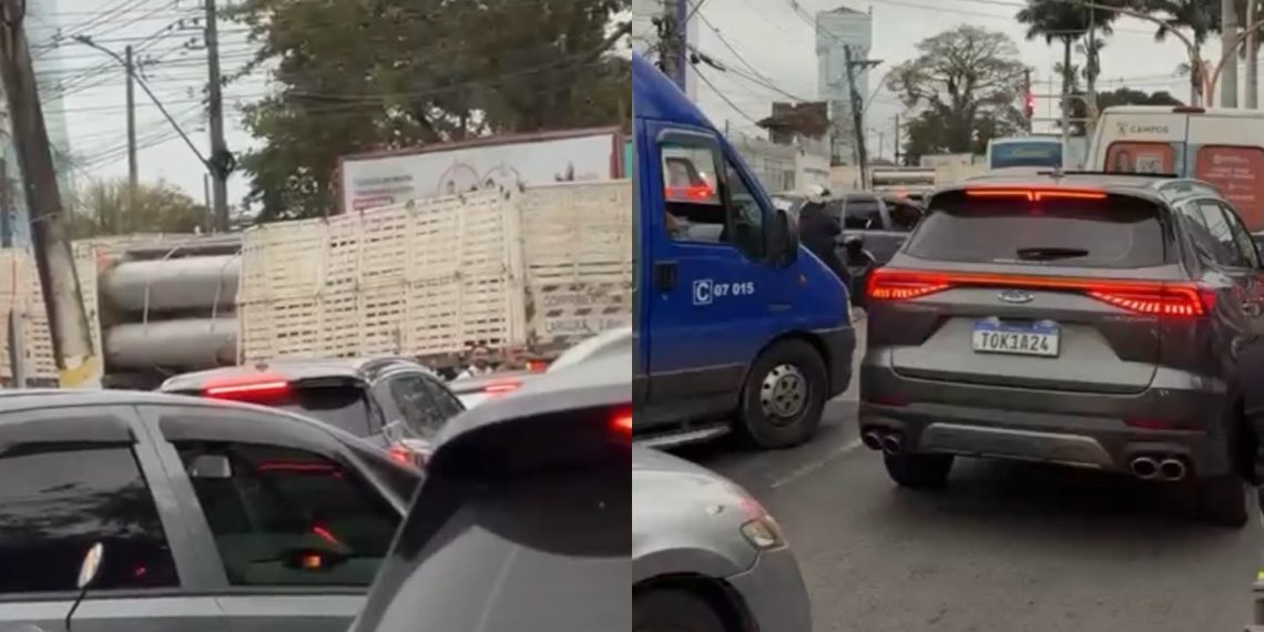 Carretas superdimensionadas interditam trânsito em Campos e reforçam necessidade da Estrada do Contorno