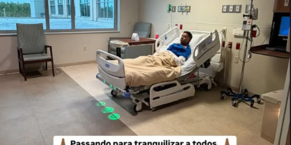 Pentacampeão Kléberson volta a hospital após novas dores no peito