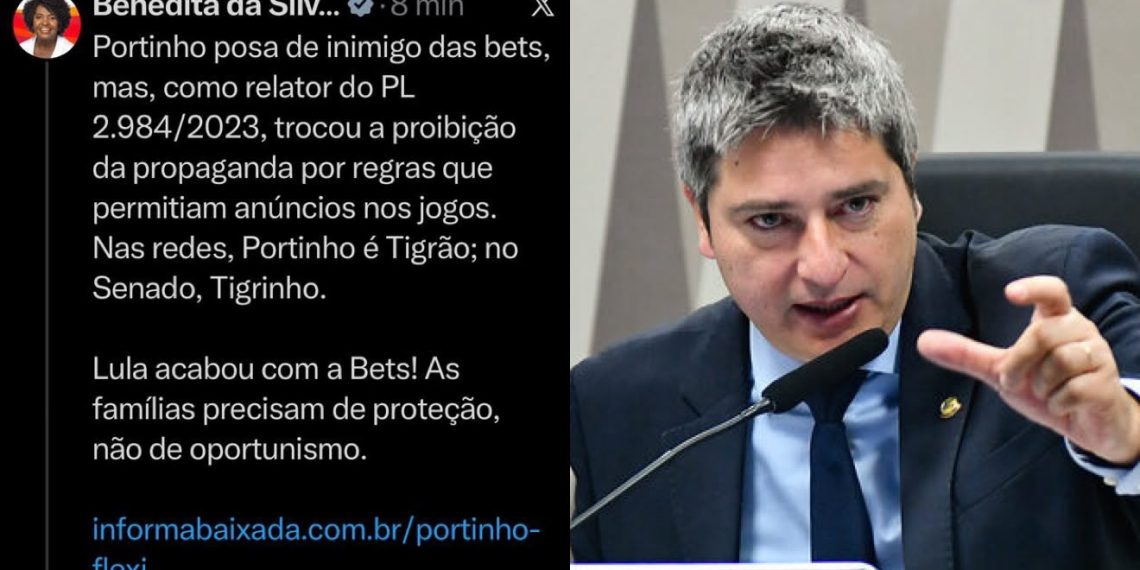 Benedita critica Portinho e relembra mudanças em projeto sobre publicidade das bets