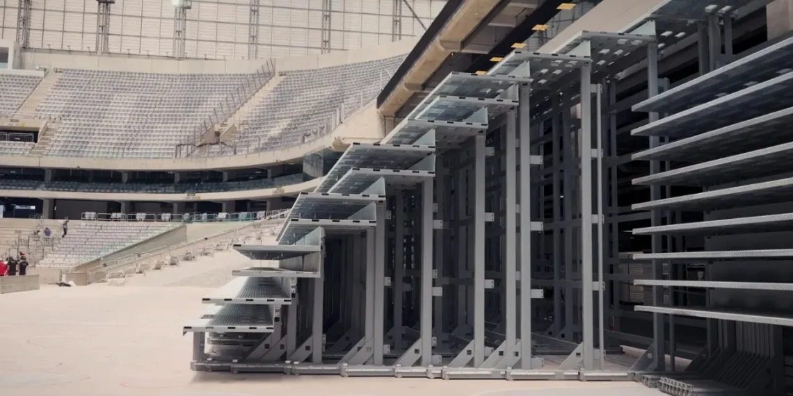 Athletico avança, mas paralisa obras da arquibancada retrátil na Arena da Baixada