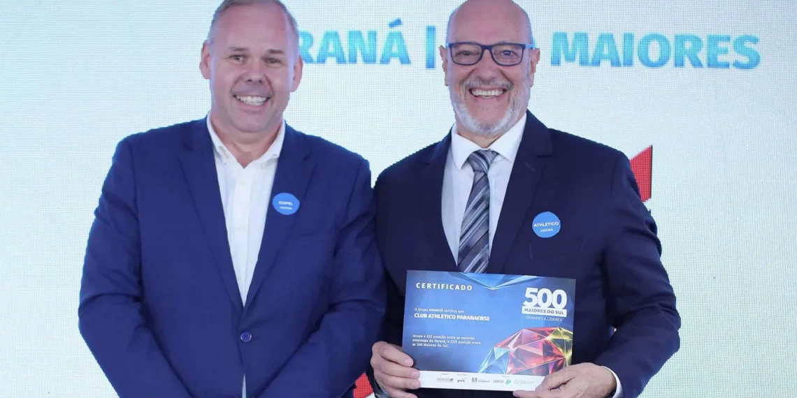 Athletico aparece em ranking das 100 maiores empresas do estado do Paraná